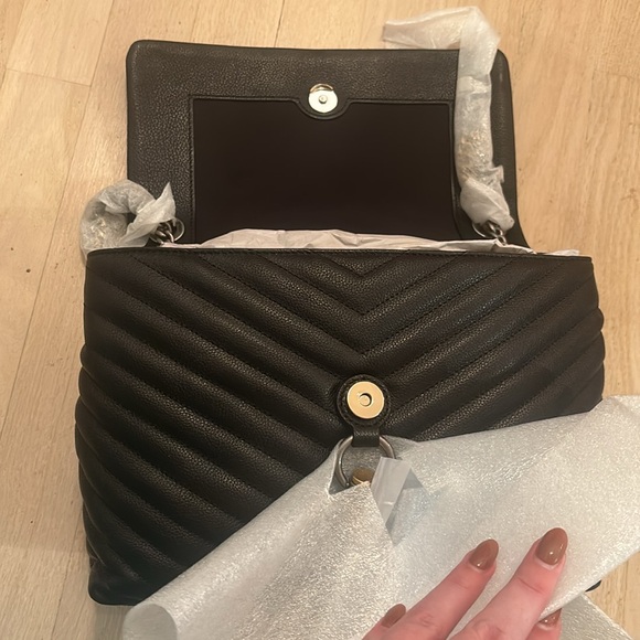 NWT Rebecca Minkoff Edie Flap Shoulder Bag, Black/Multi - Picture 3 of 9